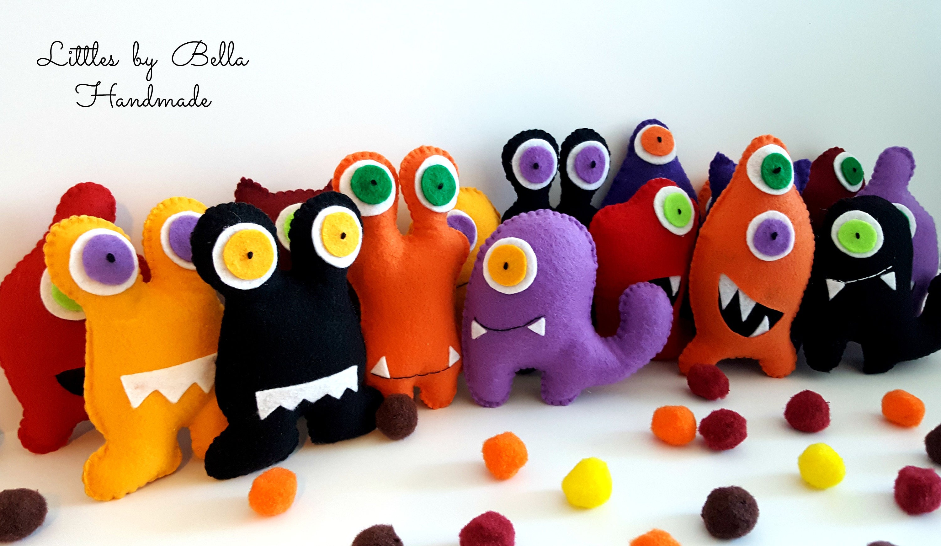 Adopt a Monster party favors Plushies Felties MOnster Birthday