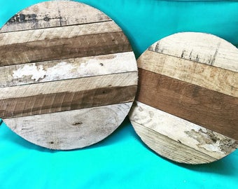 sign blank wood round decor