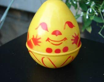 Vintage Retro Humpty Dumpty Egg Roly Poly Rattle