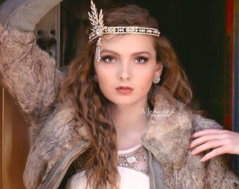 Black Gatsby, Great Gatsby Headpiece - Gatsby headband - gatsby - the great gatsby - gatsby wedding headbands - 1920 headband - gold gatsby