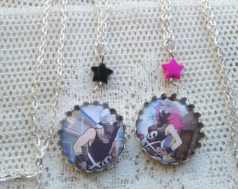 Pokémon Necklaces - TEAM SKULL GRUNTS - Glass Pokémon Trading Card Necklace- Gamer Gear - Pokemon Sun and moon - Alola - Pokemon Go