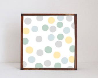 polka dot nursery, geometric print, woodland nursery, gender neutral baby, nursery art, nursery decor, childrens wall decor, redtilestudio