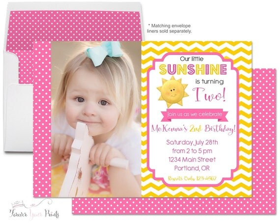 Sunshine Birthday Invitations - Sunshine Party Invites - Little Sunshine Invitation - Sunshine Invitation - You Are My Sunshine - Yellow Il_570xn
