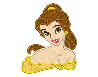 BELLE * Machine Applique Embroidery * Instant Digital Download