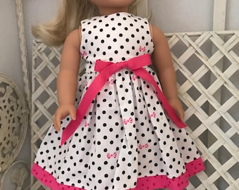 Polkadot Sundress for American Girl Doll or 18 Inch Doll