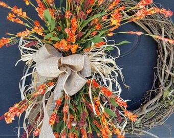 Gorgeous Fall Wreath, Fall Front door wreath, Wreath for front door, Fall Wreath, Front Door Wreaths