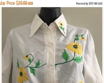 Sunflower blouse | Etsy