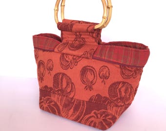 fall halloween small bucket bag top handle hand bag fall colors halloween handbag orange - Halloween Handbag fall halloween small bucket bag top handle hand bag fall colors halloween handbag orange - Halloween Handbag