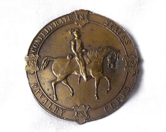 Vintage Confederate States Cavalry buckle...Confederate belt buckle...CSA.