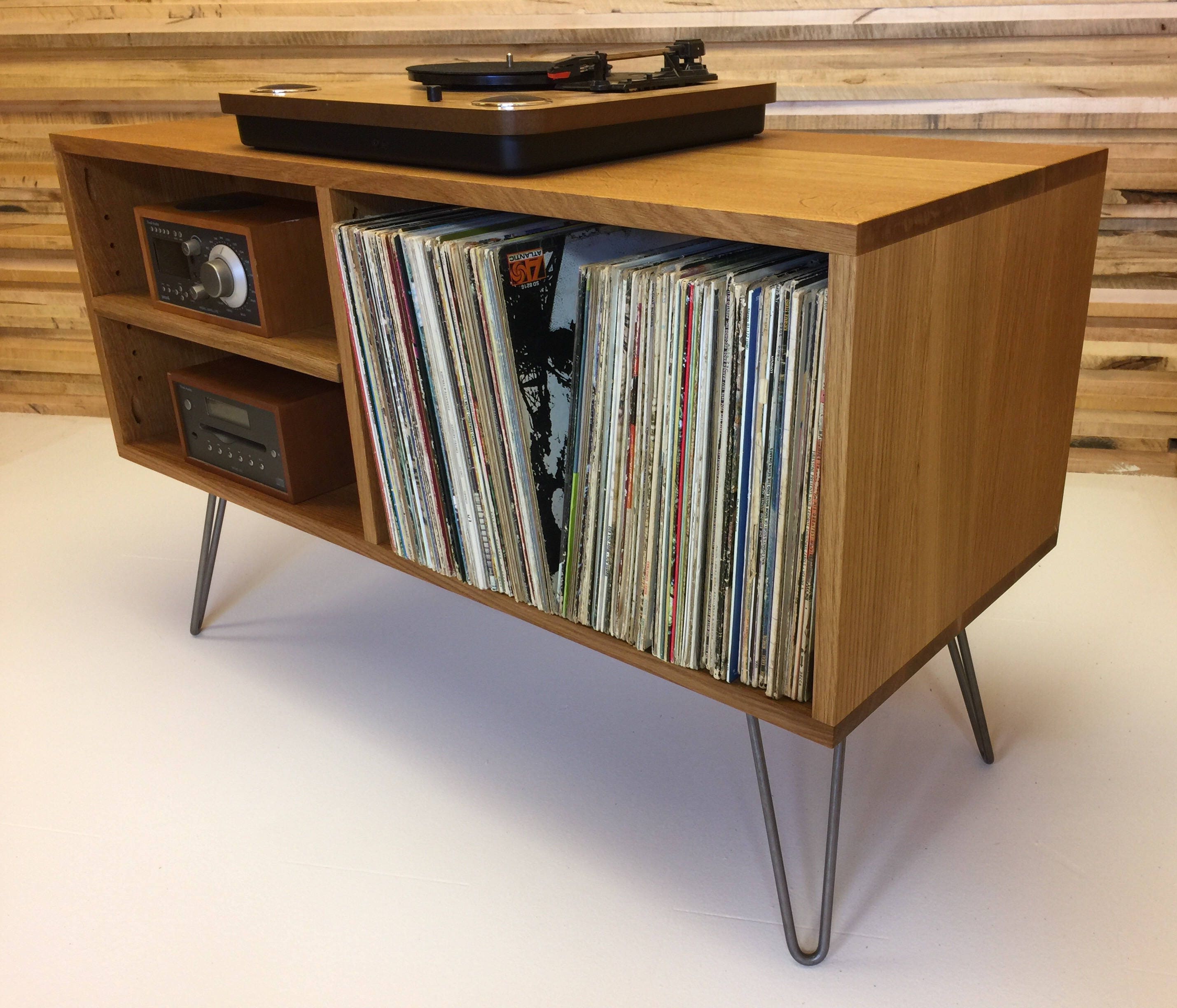 Design Record Player Cabinet new mid century modern record player console turntable