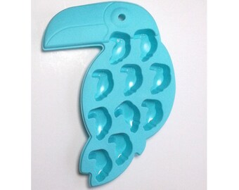 Toucan Mold - Toucan Ice Cube Tray, Summer Mold, Luau Mold, Tropical Mold, Soap Mold, Chocolate Mold
