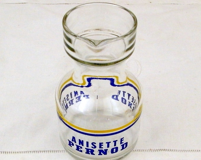 Vintage French Anisette Pernod Aperitif Drink Water Carafe / Bottle, South of France Cote D'Azur Drinks, Ricard Pernod Retro Home Barware Vintage French Anisette Pernod Aperitif Drink Water Carafe / Bottle, South of France Cote D'Azur Drinks, Ricard Pernod Retro Home Barware