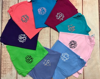 Monogram t-shirt, monogrammed shirt, monogrammed gift