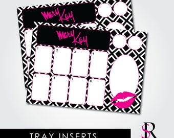Skin Care Class Party Tray Inserts
