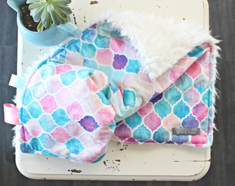 Baby Blanket - Moroccan Blanket - Mermaid Blanket - Rainbow Blanket - Chic Blanket - Modern Blanket - Modern Lovey - Moroccan Throw - Lovey