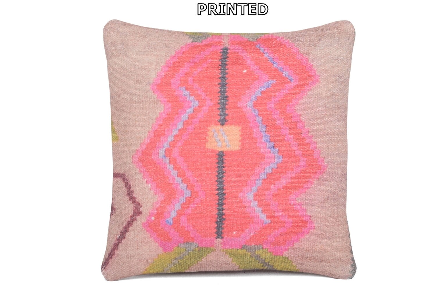 green kilim pillow indie textile red outdoor cushion cover