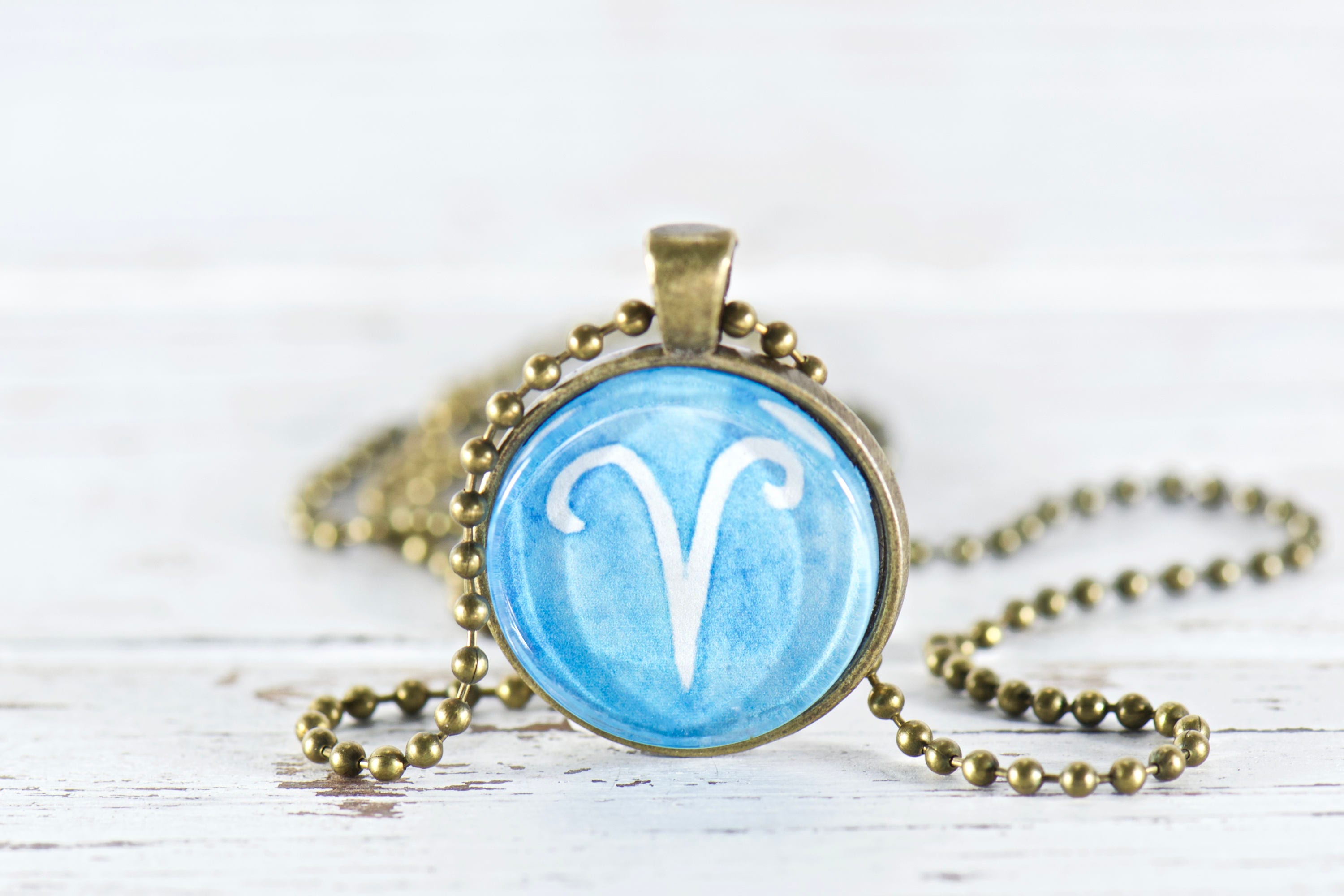 Aries Horoscope Jewelry. Zodiac Sign Necklace. Sister Gift.