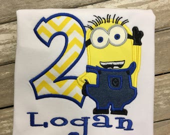 Minions Birthday shirt/boy/girl/Minions