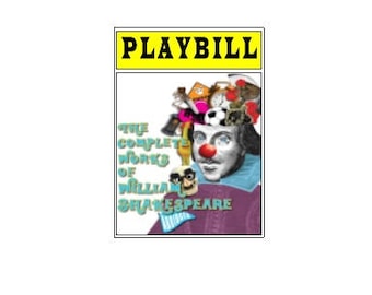 Theater / Show Charm - Playbill Play Bill - The Complete Works of William Shakespeare