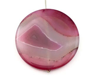 1 Sardonix agate purple stone /40mm #PP 005-1