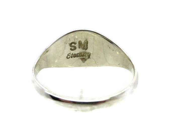 Sugilite Silver Ring, Opal Inlay Ring, MOP Inlay Ring, Onyx Ring, Sterling Silver Ring, Size 8.25, FREE SHIPPING