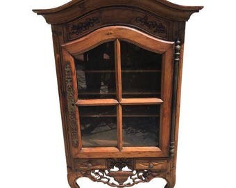 Small Antique 18C Italian Country Cupboard Cabinet