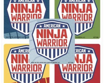 25 American Ninja Warrior Stickers Party Favor Supplies Decoration Envelope Seals Scrapbooking