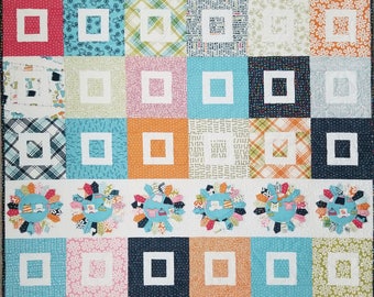 Sugar Dish Quilt feat. Lucy's Crab Shack 48"x59" **FREE SHIPPING**