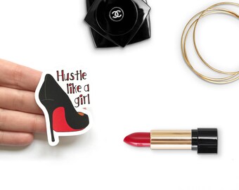Feminist Sticker - Feminism Sticker - Girl Boss - Like a Girl Sticker - Fun Sticker - Girl Power Sticker - Hustle Like a Girl