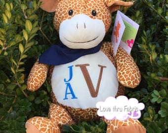 personalized giraffe stuffed animal