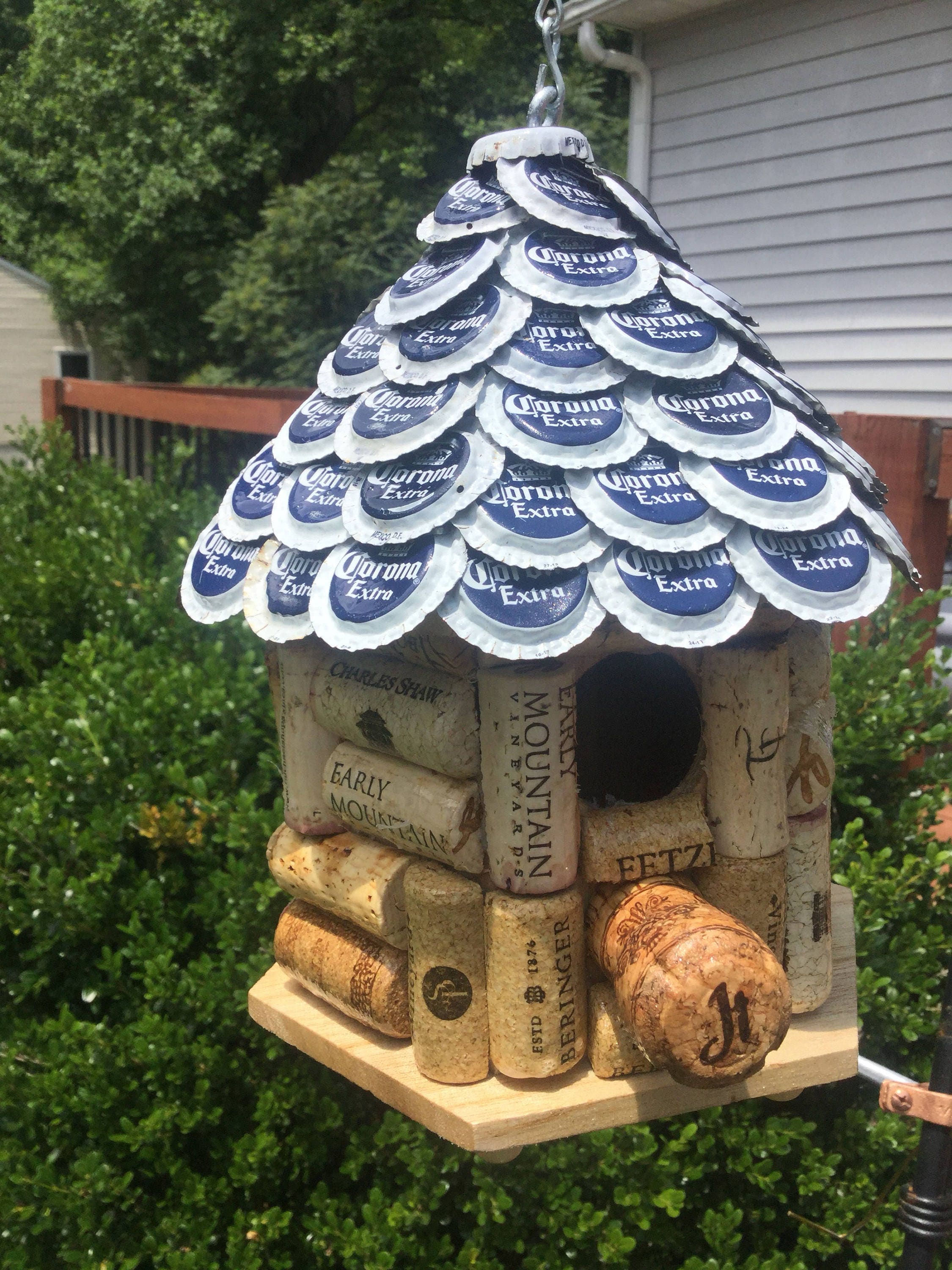 Corona Cap & Wine Cork Birdhouse