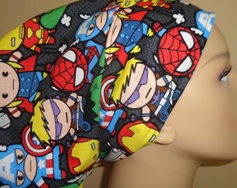 Woman's Hair wrap , Scrub Cap , Women's , Super hero MV12 ver.H