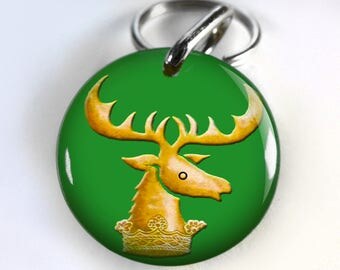 Dog ID Tag Pet id tags Unique pet tags game of thrones Baratheon Highgarden Renly