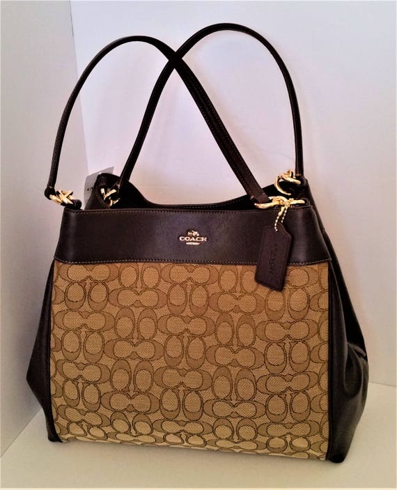 coach lexy shoulder bag brown