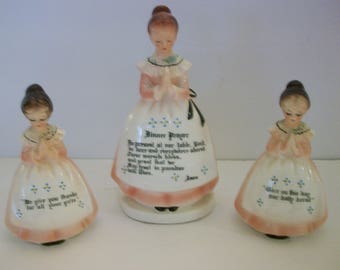 Enesco Imports Dinner Prayer Napkin Holder, Salt and Pepper Set, Dinner Prayer Salt and Pepper Set, Enesco Imports