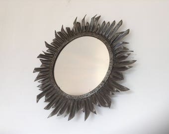 Fantastic French 1960's Retro, Game of Thrones Mirror, Finished in this Original "Fer Forge" , Typical 1960's Decor, Beautiful Piece!!