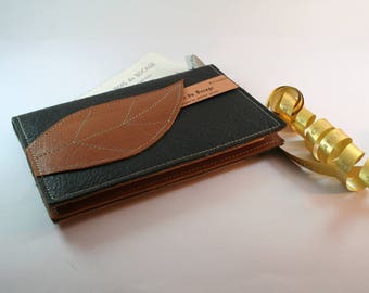 Pocket Leather journal with moleskine notebook