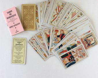 Tarot cards. Vintage French tarot cards. Old tarot cards. Fortune telling cards. Fortune telling. Vintage tarot cards by Nicolas Conver.