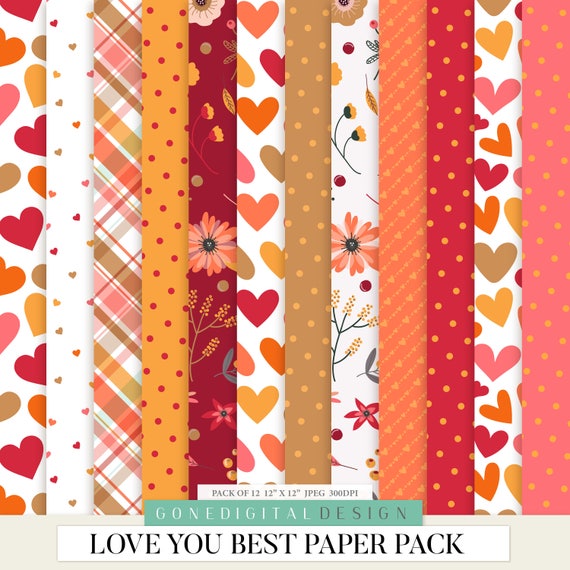 Love Paper Digital Pattern Valentine Love Paper Digital Pattern Valentine