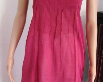 Raspberry cotton dress bottom