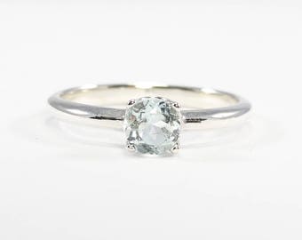 aquamarine ring silver, aquamarine ring, sterling silver ring aquamarine, March Birthstone size 3 4 5 6 7 8 9 10 11 12 13 rings for women