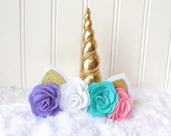 unicorn headband baby girl unicorn headband unicorn crown unicorn bow unicorn hair bow unicorn clip unicorn photo prop newborn toddler