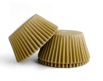 Gold Cupcake Liners // Gold Baking Cups (Qty 50)