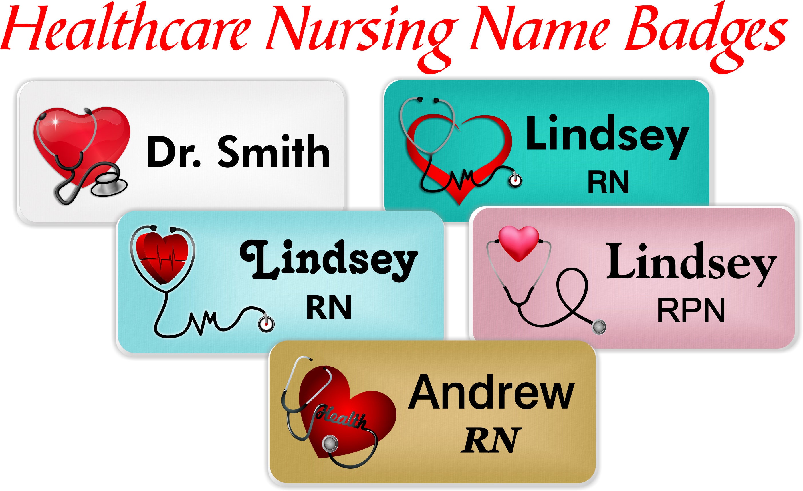 Healthcare Name Badge Magnetic Nursing Name Badge Magnetic