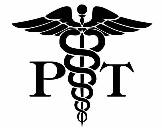 Physical Therapist Medical Caduceus Decal car jeep Truck