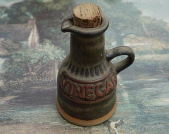 TREMAR POTTERY Vintage Stoneware Vinegar Jug/Bottle.