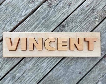 Custom name puzzles, wooden name puzzles, heirloom gift, children's name puzzle, puzzle, custom puzzle, spelling puzzle, custom name puzzle