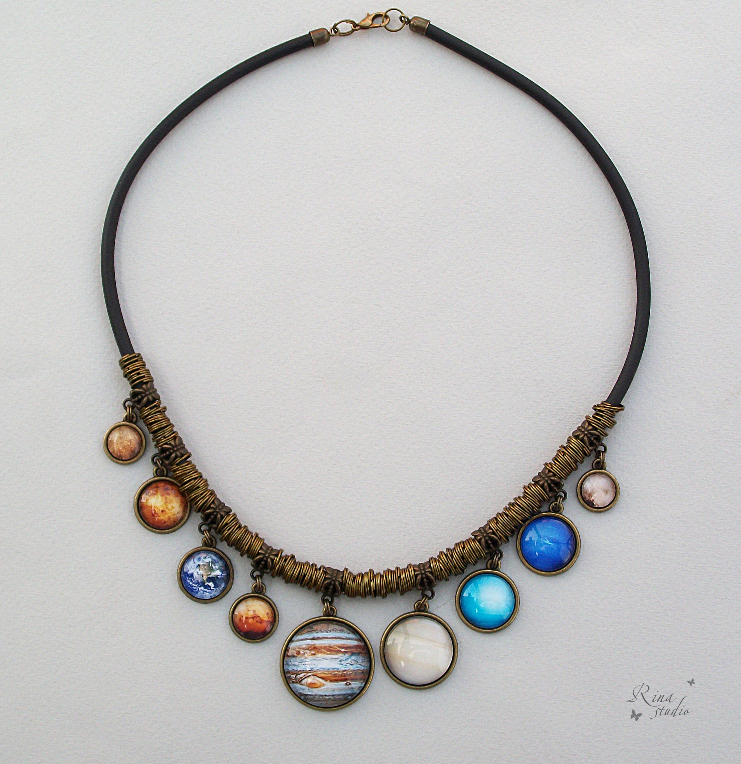 Solar System Necklace All 9 Necklace Bib Necklace