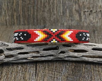 native american jewelry, navajo jewelry,native american beadwork,native american beaded jewelry,navajo bracelet, Navajo Beaded Bracelet