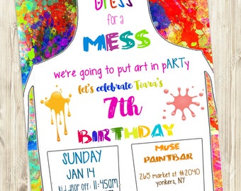 Paint and sip invite | Etsy